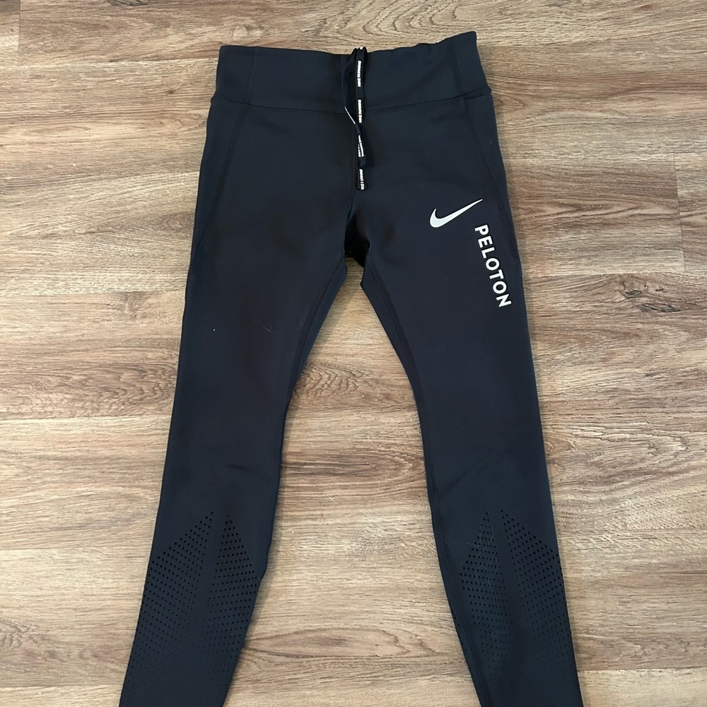 Nike Black Leggings with Peloton Logo